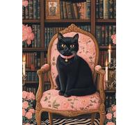 Cat Diamond Art for Kids, Square Diamond Painting Books, Sequin Art for Adults Beginners, 5D DIY Full Drill Crystal Creations Mosaic Kits, Embroidery Kits for Home Wall Decor Gifts 70x90cm C3-838