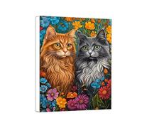 Cat Diamond Art Kits Adults, 5D DIY Beauty Diamond Painting, Gem Art Painting for Beginners, Arts and Crafts Kits for Adults, DIY Full Drill Crystal Embroidery Gifts for Home Decor, 90x120cm 0a-608