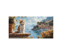 Cat Diamond Art Kits Adults with Diamond Art Accessories, 5D DIY Color Crystal Gem Crafts Kits for Kids, Port Rhinestones Paint by Numbers on Canvas 32x64 in, Wall Artwork for Room Decor 2509-8521