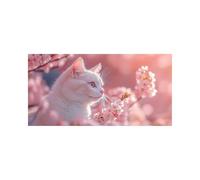 Cat Diamond Art Kits Adults with Diamond Art Accessories, 5D DIY Color Crystal Gem Crafts Kits for Kids, Animal Rhinestones Paint by Numbers on Canvas 24 x 48In, Wall Artwork for Room Decor 2509-6433