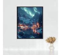 Cat Diamond Painting, 5d Diamond Painting Kits for Adults River, Full Drill Crystal Art Kits for Adults Beginners Cross Stitch Embroidery Crafts Pictures for Home Decor, Gifts 24x32in PJY9 6-5