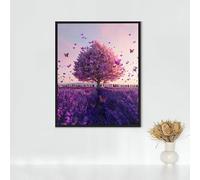 Cat Diamond Painting, 5d Diamond Painting Kits for Adults Tree, Full Drill Crystal Art Kits for Adults Beginners Cross Stitch Embroidery Crafts Pictures for Home Decor, Gifts 32x44in/80x110cm PJY9 V-6