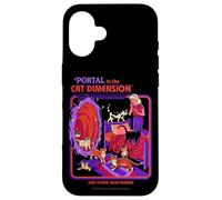 Cat Dimension Sci Fi Retro Vintage Funny Adult Humor Case for iPhone 16