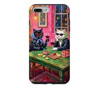 Cat Dinner Party Whimsical Vintage Animal Aesthetic Case for iPhone 7 Plus/8 Plus