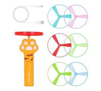 Cat Disc Launcher Rechargeable Flying Enrichment Launcher with 6 Discs