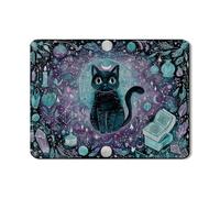 Cat Dish Drying Mats For Kitchen Counter, Cat Absorbent Rubber Dish Drainer Rack Mat, Cosmic Drying Pad For Kitchen Counter Coffee Bar Protector 18x24 Inch