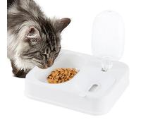 Cat Dishes for Food and Water | Pet Food Dispenser with Automatic Water Bowl - Double Dishes Bunny Food Water Dispenser Set, Pet Supplies Feeding Station for Dry and Wet Separation