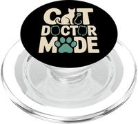 Cat Doctor Mode Funny Veterinarian PopSockets PopGrip for MagSafe