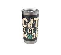 Cat Doctor Mode Funny Veterinarian Stainless Steel Insulated Tumbler