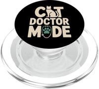 Cat Doctor Mode Vet Tech Cat Lover PopSockets PopGrip for MagSafe