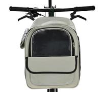 Cat Dog Bike Carrier Backpack, Spacious Pet Travel Bag with Clear Window & Bicycle Rack Compatibility