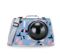 Cat Dog Carrier Bag Medium to hard Travel Ready Escape Proof Ventilated Mesh Collapsible For Walking/Hospital/shopping For Small Dogs Cats(Blue)