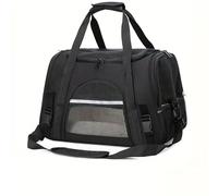 Cat, Dog Carrier for Small Medium Cats Puppies up to 15 Lbs，Airline-Approved Foldable & Washable Pet Carrier，Washable Dog Carrier Privacy Protection for Home Outdoor Travel (Black)