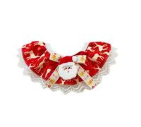 Cat Dog Collar Adjustable Christmas Star Pattern Cat Collar Pet Dog Lace Bib Bandana for Cats and Small middle large Dogs(Color5,XXL)