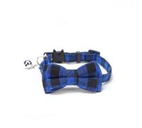 Cat Dog Collar Pet Breakaway Cat Collar Bow Tie and Bell Cute Plaid Christmas Red Elastic Adjustable Dog with Sash Small for Cats(Color3)