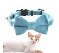 Cat Dog Collar with Bell - Detachable Bow Tie Pet Accessory for Events, Soft Adjustable Neckband | Stylish Pet Apparel for Dogs and Cats, Photo Outfit for Travel, Daily Use, and Celebrations