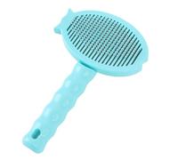 Cat Dog Comb Pet Hair Removal Tool Flea Comb for Cats and Dog Lice Comb Cat Brush with Release Button Self Cleaning with Long Short Stainless Steel Metal Teeth for Shedding