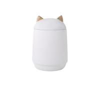 Cat Dog Cremation Urn Portland Cement with Sealed Lid, 6.3x3.9x3.9 in | Moisture-Proof, Desktop Storage Jar, Compact Decorative, Pet Memorial, for Pet Burial, Black