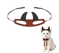 Cat Dog Halloween Costume Accessories for Dogs Cats Devil Horns Headband | Black Halloween Hair Accessories for Dogs Cats Demon Horns Headband for Small Medium Dog Cat Gifts for Women Men