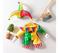 Cat Dog Halloween Costumes,Soft And Comfortable Pet Outfits Hallo ween Pet Clothes With Adjustable Joker Hat Costume For Small Medium Dogs Cats Christmas Halloween Party Decoration (XL)