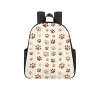 Cat Dog Paws Footprints Work Backpack 12.40x5.12x14.17inch Teacher Backpack Multipurpose Casual Bag Pack Business Travel School,Office