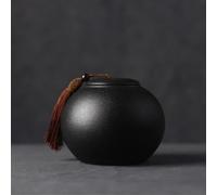 Cat Dog Pet Cremation Urn Black Ceramics Ash Urn Sealed Cremation Funeral Ashes Keepsake Small Animals Pet Dog Cat Memorial Suitable Burial For Dogs Cats Ashes, S
