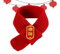 Cat Dog Scarf, Pet Scarf, Year of the Snake Pet Scarf, Warm Red New Year Scarf, Small Dog Cat Accessories, Scarf
