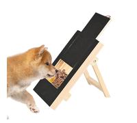 Cat Dog Scratching Station Wooden Scratching Board with Snack Storage Activity Toy Quiet Care Mat Stable Stand Anti Stress Activity Animal Behavior Training Relaxation Work