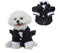 Cat Dog Tuxedo Suit,Pet Wedding Outfit Puppy Birthday Party Formal Costume Shirt Prince Clothing for Small Medium Dog_XL(Style 2)