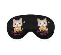 Cat Don't Stop Meow Sleep Eye Mask Night Shade Cover Soft Adjustable for Travel Naps