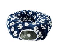 Cat Donut Bed | Soft Large Foldable Warm With Toy Ball Pet Supplies | Round Cat Tunnel Kitten Bed For Puppy Bunny Pet Animal Indoor Floor Home Living Room Bedroom