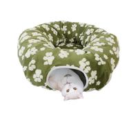 Cat Donut Bed Soft Plush Washable Large Foldable Anti Tip | Donut Cat Bed Pet Tunnel for Puppy Bunny Pet Animal Indoor Floor Home Living Room Bedroom Balcony Corner