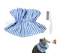 Cat Donut Collar, Soft Cat Collar with a Pet Grooming Brush Anti-Bite/Lick, Grooming After Cats and Dog Surgery, Recovery from Wound for Rehabilitation