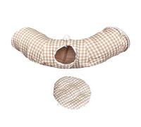 Cat Donut Tunnel | Foldable Cat Nest Toy Sleeping Cave With 2 Entrances | Multipurpose Donut Nest, Pet Supplies For Pet House, Garage, Living Room, Bedroom