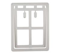 Cat Door, Dog Door Dog Door for Sliding Glass Door Cat Door for Window Flap Screen Automatic Lockable Black Door for Screen Window Gate (XL Tian font)