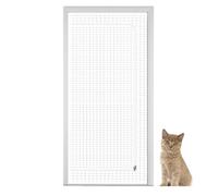 Cat Door Grill for Cats, Scratch Resistant Fly Grill Door Pets | Zippered for Living Room Balcony Bedroom Patio Entry Area Extra Tear-resistant Fabric with Reinforced Seams Deformation - Even
