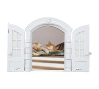 Cat Door, No-Flap Pet Door, Dog & Cat Gate, Puppy Hatch, Easy Installation, Weatherproof, Laundry Room, Bathroom, Bedroom, Basement, 7.5 X 9.5 Inches, 1 Pack, 24, 27.5, 7.2cm