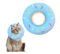 Cat Doughnut Collar,1 Pcs Cat Donut Collar,Adjustable Cat Cone Collar Soft,Blue Doughnut Cat Collar for Cats and Small Dogs,Cat Recovery Collars & Cones for Neck Protection