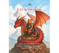 Cat & Dragon Coloring Book: Tales of Friendship and Magic Inspired by Fantasy Tabletop RPGs: Featuring 50 Stories of Brave Cats Warriors, Wizards, Rangers, and More - Alongside Majestic Dragons