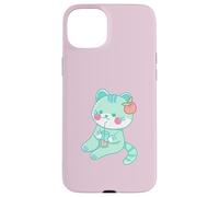 Cat Drinking Apple Juice Kawaii Cute Funny Case for iPhone 15 Plus