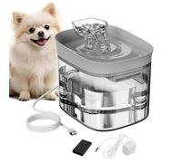 Cat Drinking Fountain - 1.8L Automatic Pet Water Dispenser | Silent USB Water Fountain with Removable Tank Filter | Transparent Cat Water Fountain