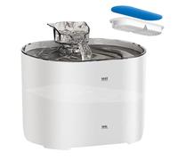 Cat Drinking Fountain - Automatic Drinking Fountain, Cat Drinking Fountain, Wireless Drinking Spout with Filter, Water Fountain for Indoor Use, Cats, Kittens, Dogs and Multiple Pets, White