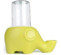Cat Drinking Water Fountain Ceramic Pet Mate Water Dispensers Fountain Cat Bowl Elephant Shape Anti-flip Cats Kittens Dogs (Color : Green)