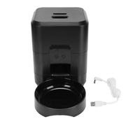 Cat Dry Food Dispenser, Timing Feeding Portion Control Smart Auto Pet Feeder Cat Bowls for Cats Small Medium Dogs (Black)