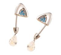 Cat Ear Drops Bone Nails Earrings Body Piercing Accessories for Women Stainless Steel Cartilage Studs Jewellery Titanium Steel Cats Studs, one size, As described