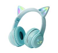 Cat Ear Headphones - Wireless Cat Ear Headset | Kids Game Headphones | Gradient Color, 10H Battery, LED Light, With Microphone, 5.1, Over-Ear For Phone Music