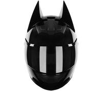 Cat Ear Helmet Full Face Motorcycle Helmet ECE 22.06 Certified, Personality Cool Flip Up Motorcycle Helmets for Road Riding Street Racing Helmet - Unisex B2,M/(54~56cm)