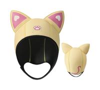 Cat Ear NeopreneDiving Hood,CuteThermal Swim Cap,Adjustable Snorkeling Surf