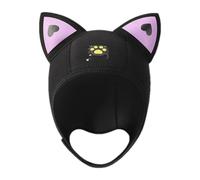 Cat Ear NeopreneDiving Hood,CuteThermal Swim Cap,Adjustable Snorkeling Surf