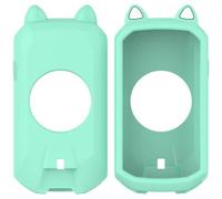 Cat-Ear Silicone Protective Case for Garmin Edge 1050, Shockproof Dustproof Soft Cover with Precision Cutouts(Green)